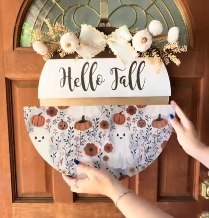 Wooden door hanger creative letter sign