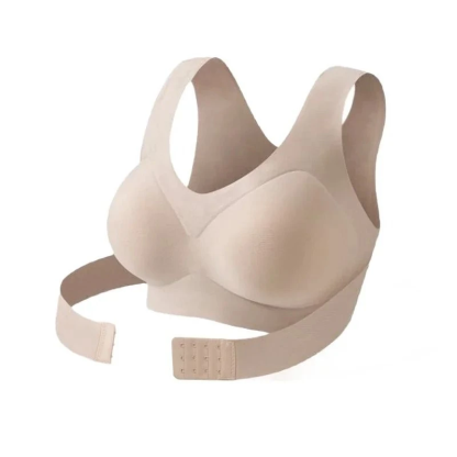 Comfortable, wireless bralette with posture support and soft shaping