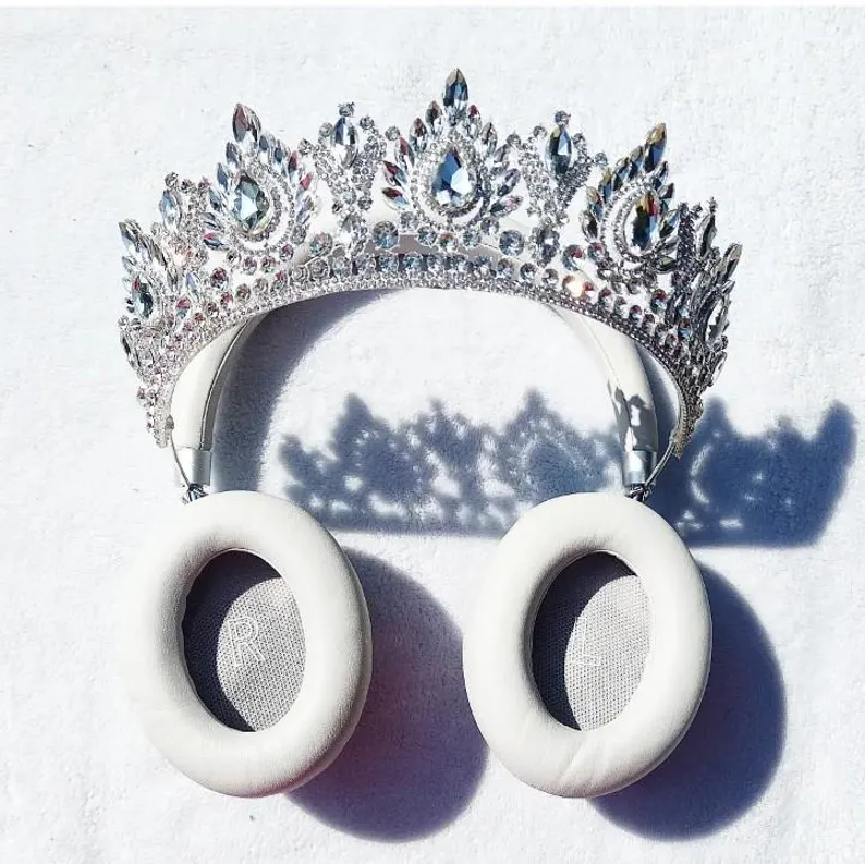 Silver Crown Headphones