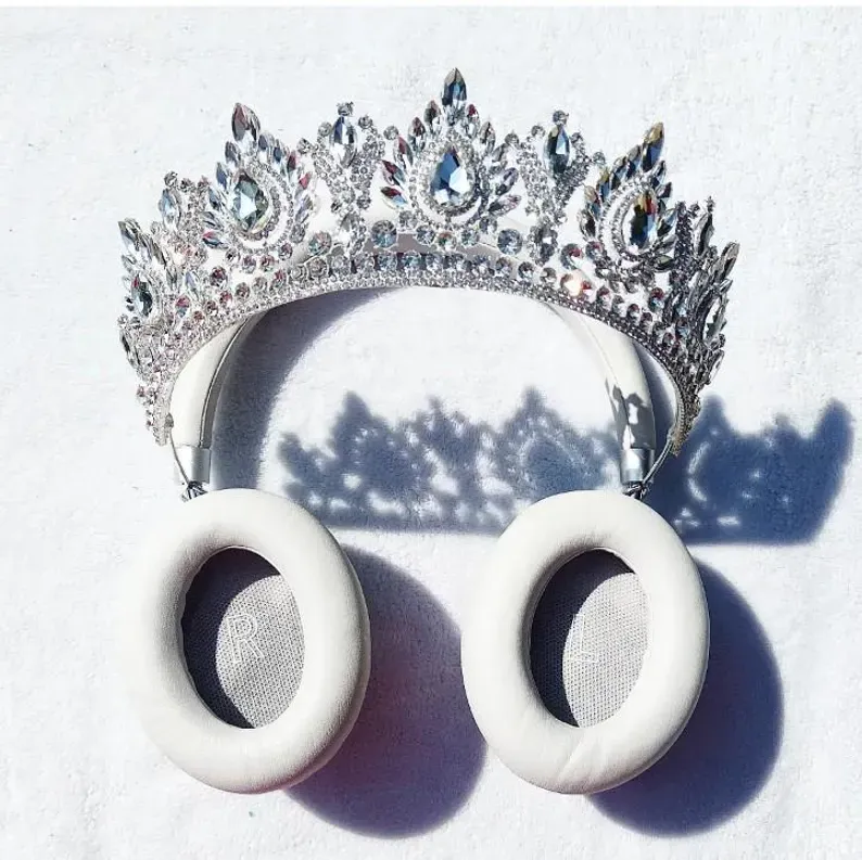 Silver Crown Headphones