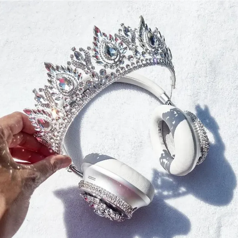 Silver Crown Headphones