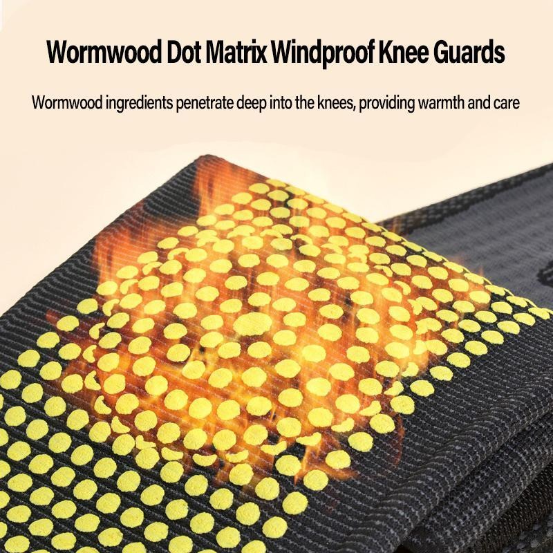 Mugwort-infused warming knee and leg sleeves