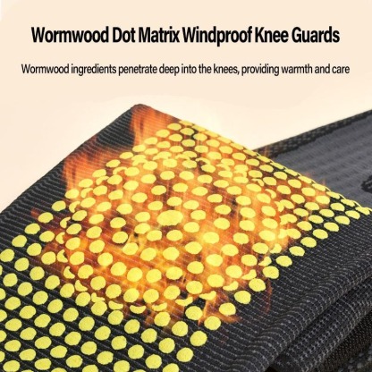 Mugwort-infused warming knee and leg sleeves