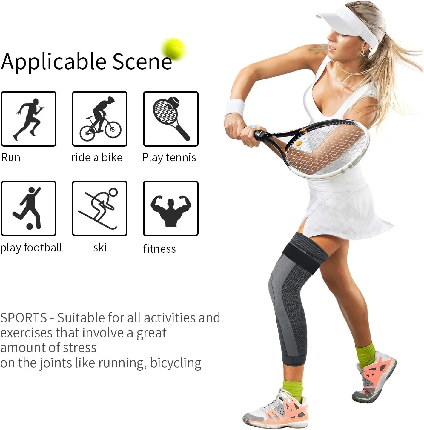 Mugwort-infused warming knee and leg sleeves