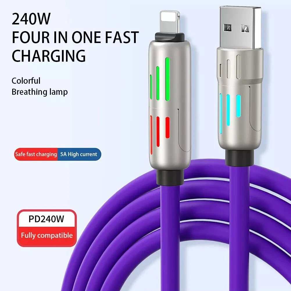 240W four-in-one charging cable
