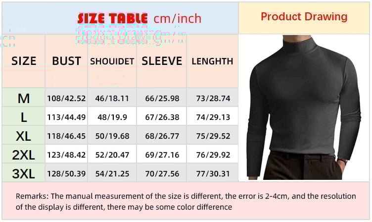 50% OFF NOW!  Men's High Neck Slim Fit T-Shirt - Stretchy & Breathable Fabric, Modern Style for Gym or Casual Wear 