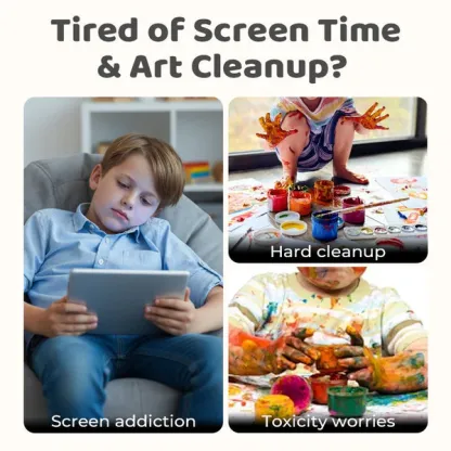 Children's Finger Painting Coloring Book and Art Set