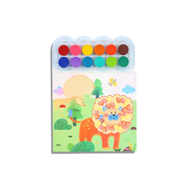 Children's Finger Painting Coloring Book and Art Set