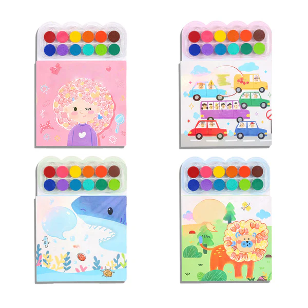 Children's Finger Painting Coloring Book and Art Set