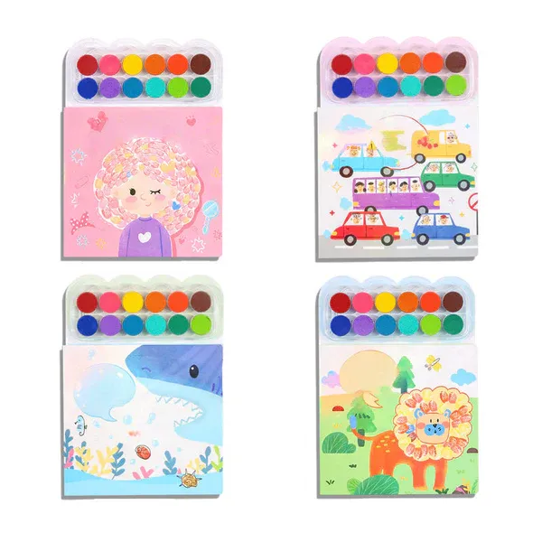 Children's Finger Painting Coloring Book and Art Set