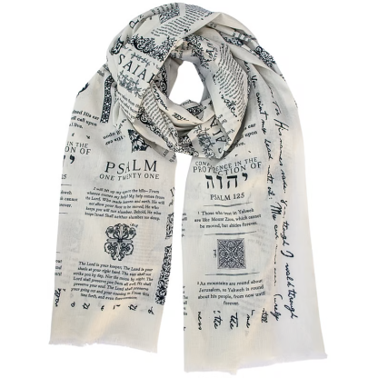 ✝️Handmade Christian Prayer Shawl: Jesus Protection Bible Scarf 🙏