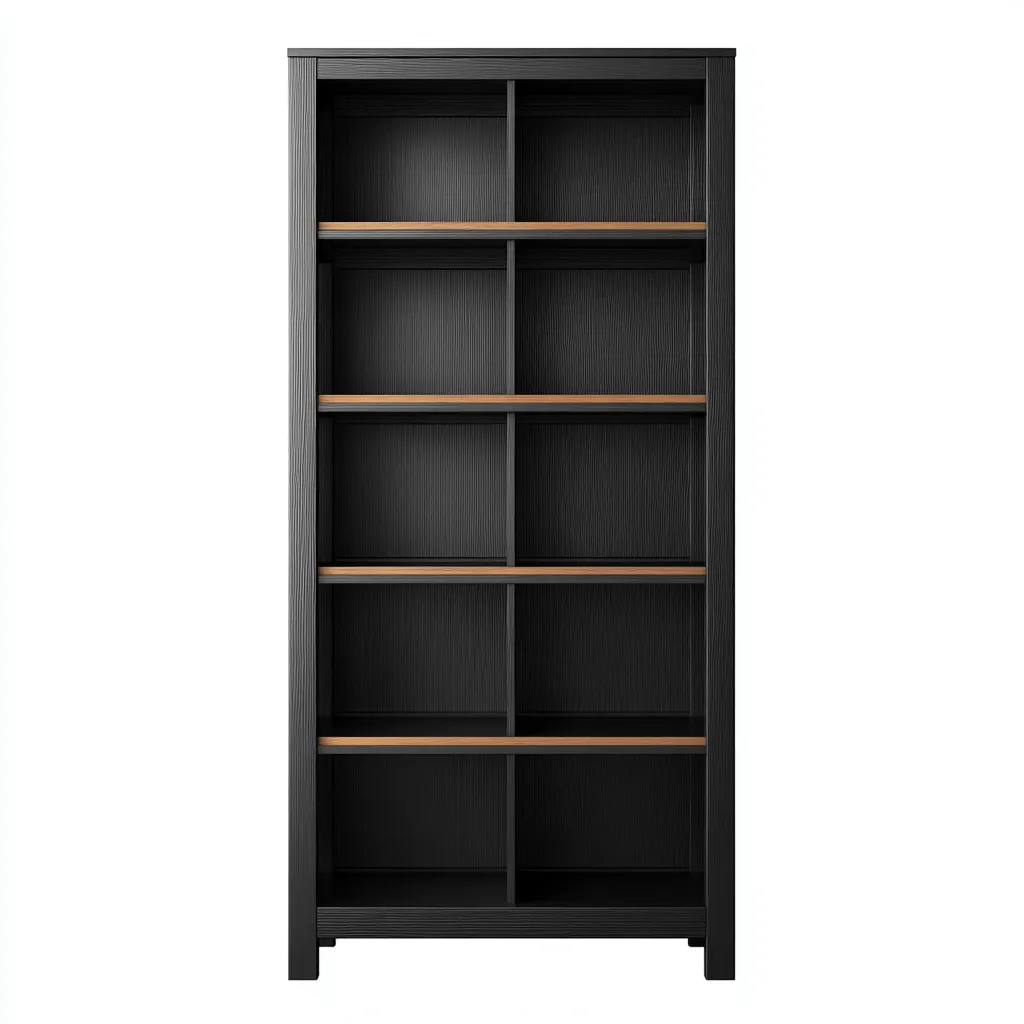 Scarpiera in legno 80x30x180 cm - nero - per soggiorno - design moderno-Decoroli