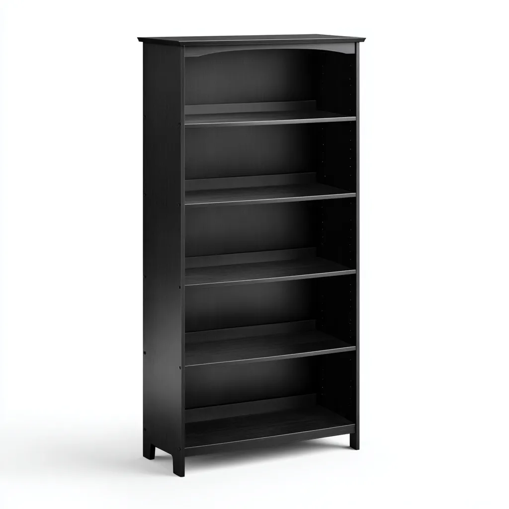 Scarpiera in legno 80x30x170 cm - nero - per soggiorno - design moderno-Decoroli