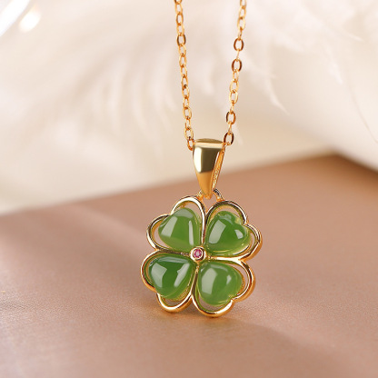 S925 Silver Nephrite Pendant - Customizable