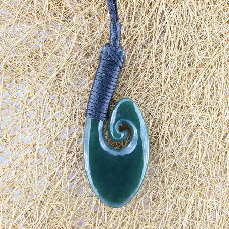 NH029 Nephrite Pendant Necklace