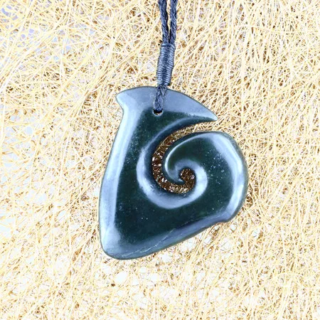NH035 Nephrite Pendant Necklace