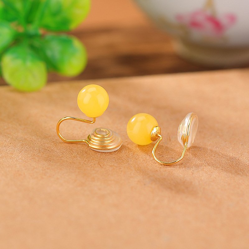 S925 Silver Nephrite Earrings - Customizable