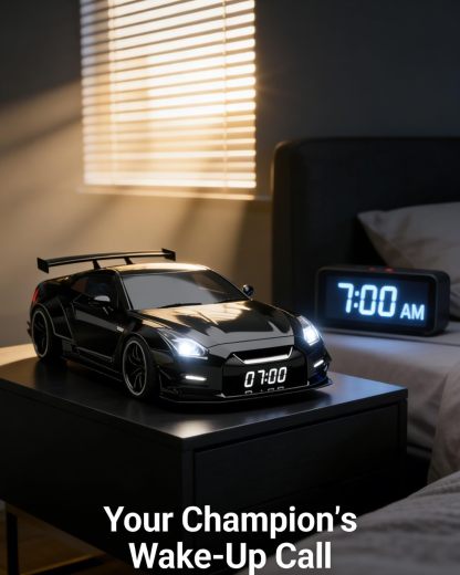 Hypercar Alarm Clock Realistic Engine & Light Effects