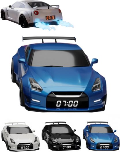 Hypercar Alarm Clock Realistic Engine & Light Effects