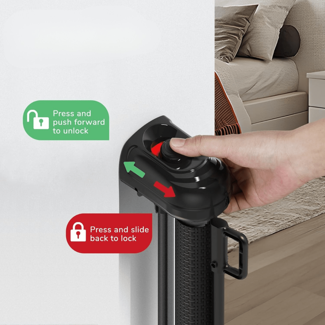 Indoor Outdoor Retractable Baby Pet Safety Gate