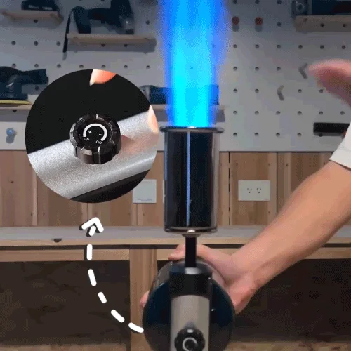 Powerful Propane Torch Gun, Adjustable Flame Thrower Gun