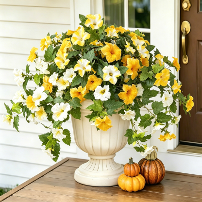 🔥Last Day 70% OFF🔥Spring Faux Petunias Silk Flower UV Resistant No Fade Floral