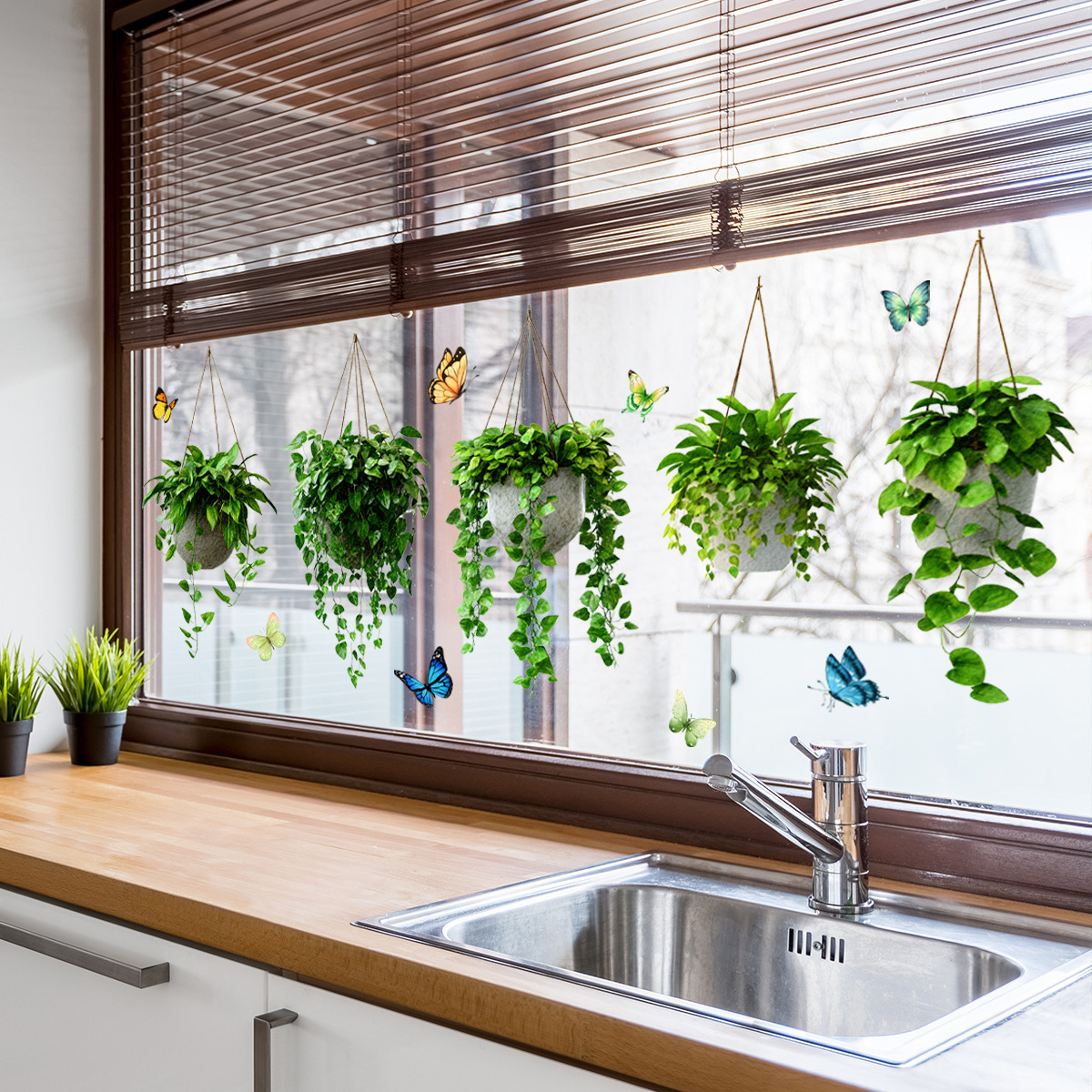 ✨LAST DAY: 50% OFF! - 💐Colorful Floral Bouquet Window Sticker🖼️(Cut to size freely)