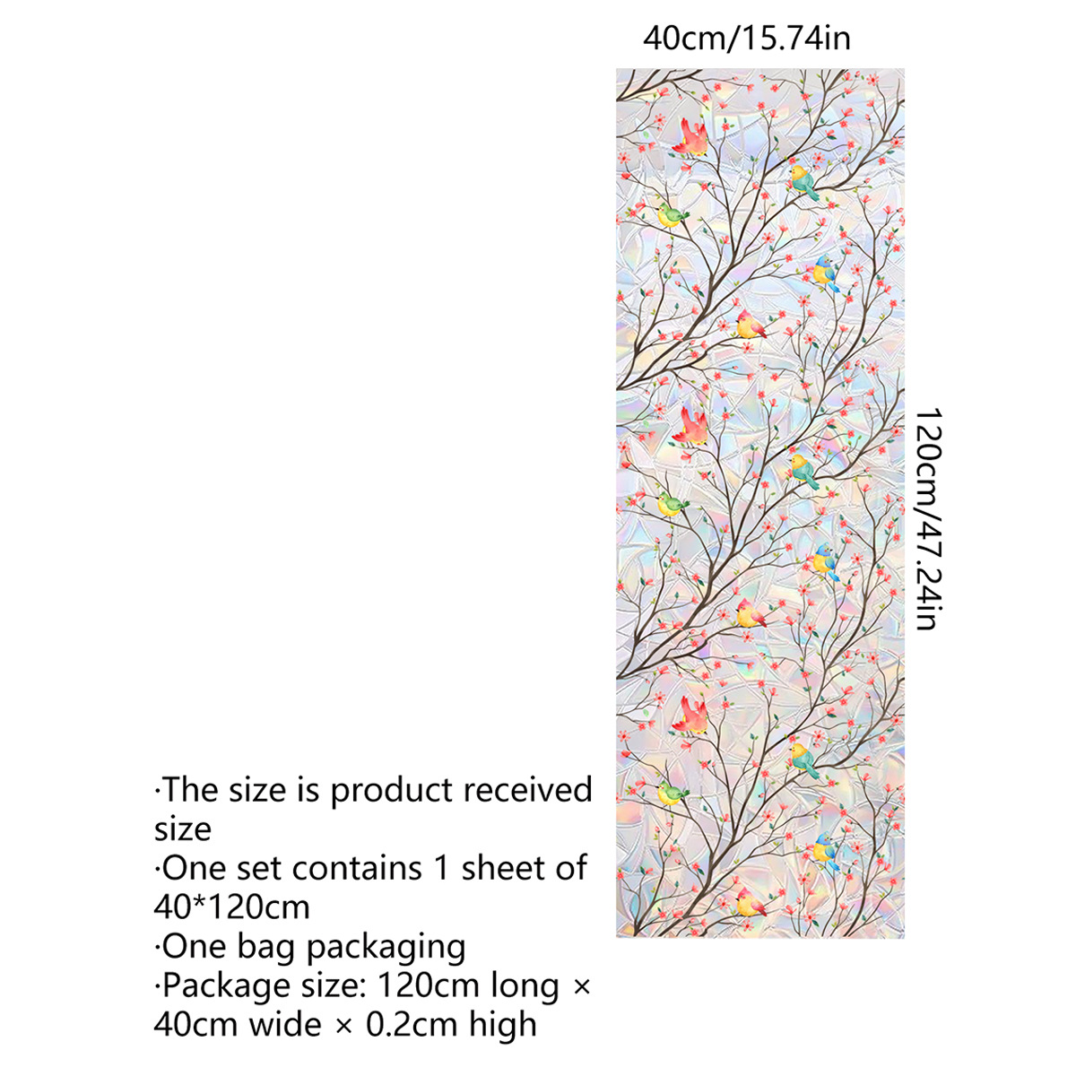 3D Rainbow Window Film