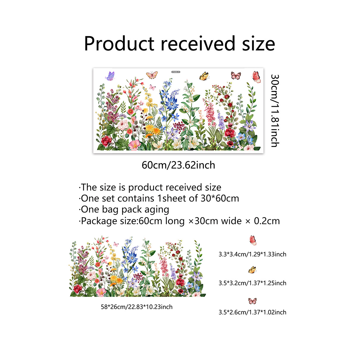 ✨LAST DAY: 50% OFF! - 💐Colorful Floral Bouquet Window Sticker🖼️(Cut to size freely)