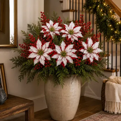 ❀Last Day 61% OFF🔥Christmas Poinsettia Planter Inserts