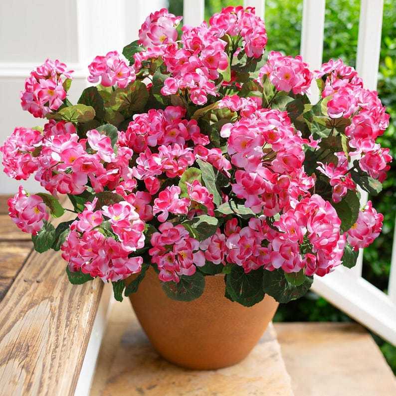 🔥Last Day 49% OFF🌼Artificial Geranium Flowers - UV resistant, Waterproof, Windproof