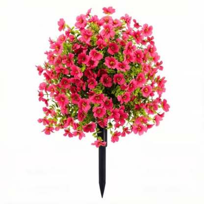 Artificial Violet for Outdoor Indoor Garden Home Decoration