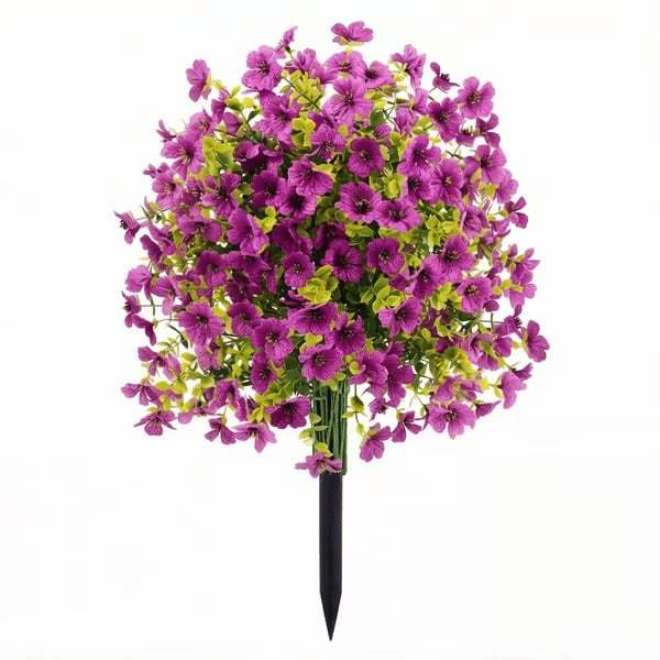 Artificial Violet for Outdoor Indoor Garden Home Decoration