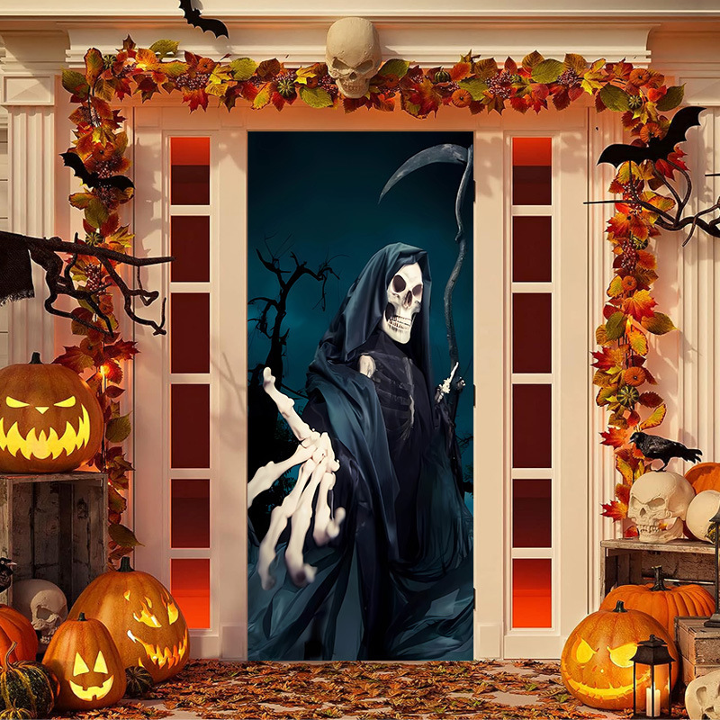 50% OFF🌟2025 Christmas and Halloween front door decoration