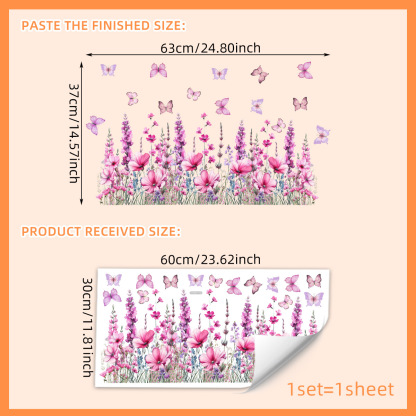 ✨LAST DAY: 50% OFF! - 💐Colorful Floral Bouquet Window Sticker🖼️(Cut to size freely)