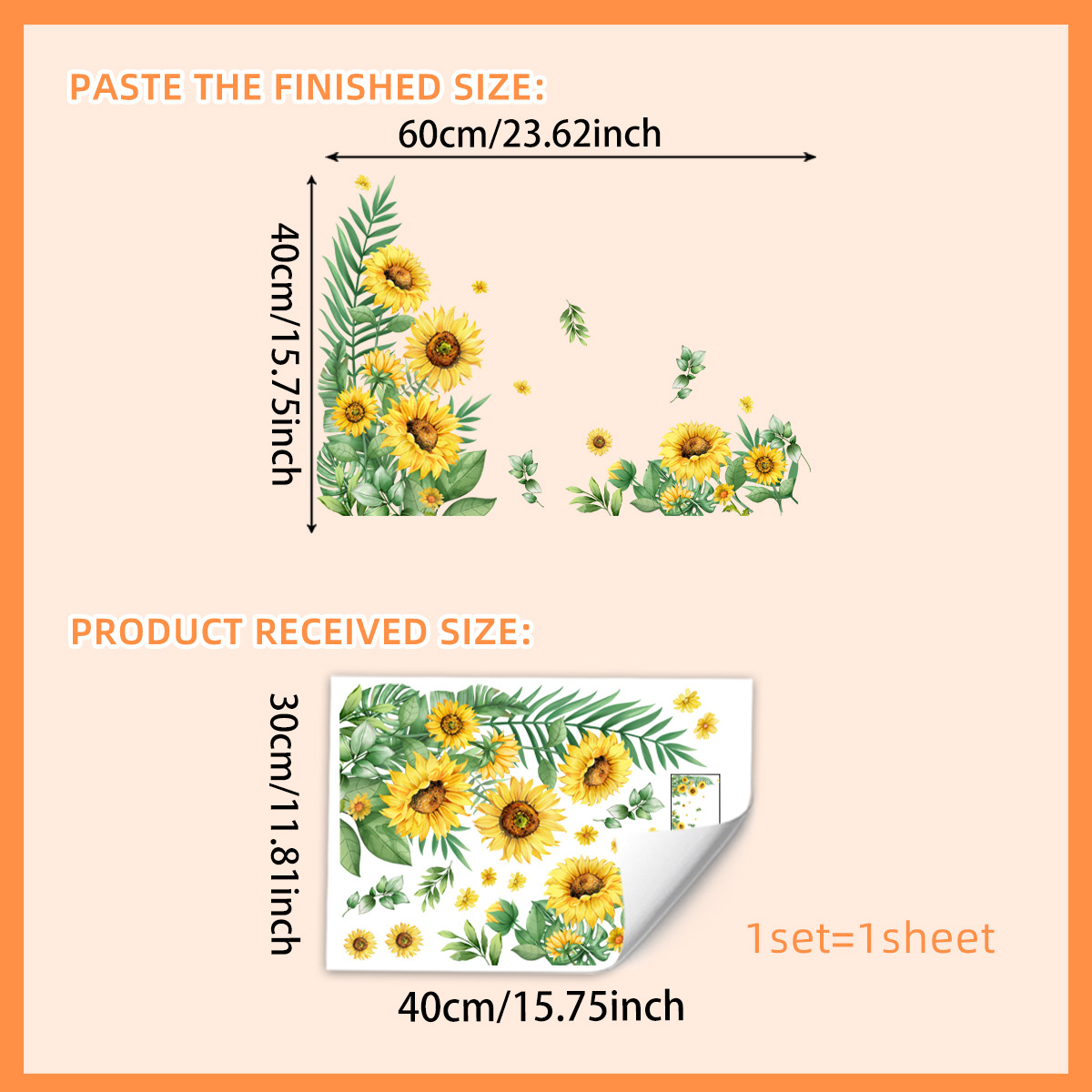 ✨LAST DAY: 50% OFF! - 💐Colorful Floral Bouquet Window Sticker🖼️(Cut to size freely)