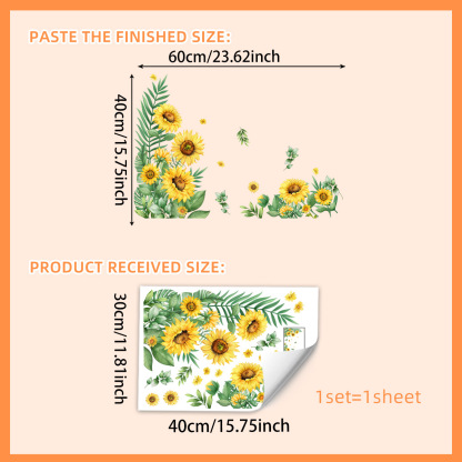 ✨LAST DAY: 50% OFF! - 💐Colorful Floral Bouquet Window Sticker🖼️(Cut to size freely)