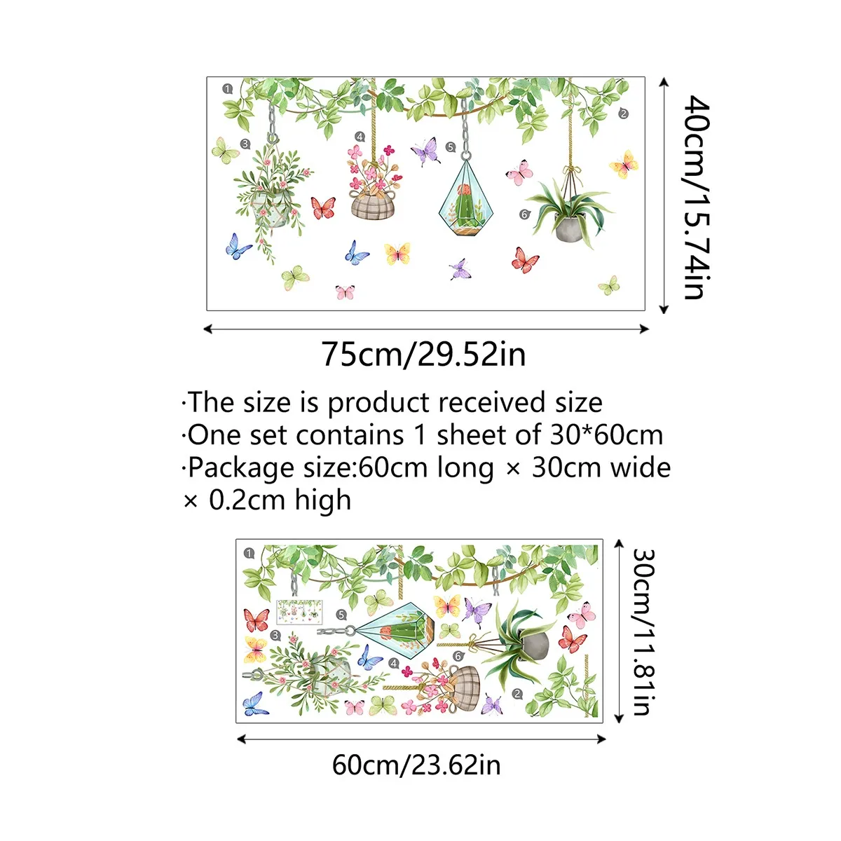 ✨LAST DAY: 50% OFF! - 💐Colorful Floral Bouquet Window Sticker🖼️(Cut to size freely)