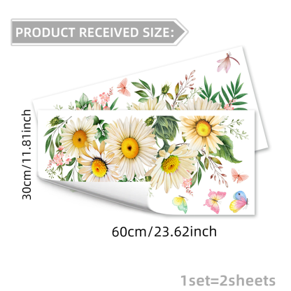 ✨LAST DAY: 50% OFF! - 💐Colorful Floral Bouquet Window Sticker🖼️(Cut to size freely)