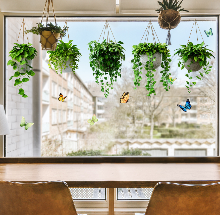 ✨LAST DAY: 50% OFF! - 💐Colorful Floral Bouquet Window Sticker🖼️(Cut to size freely)