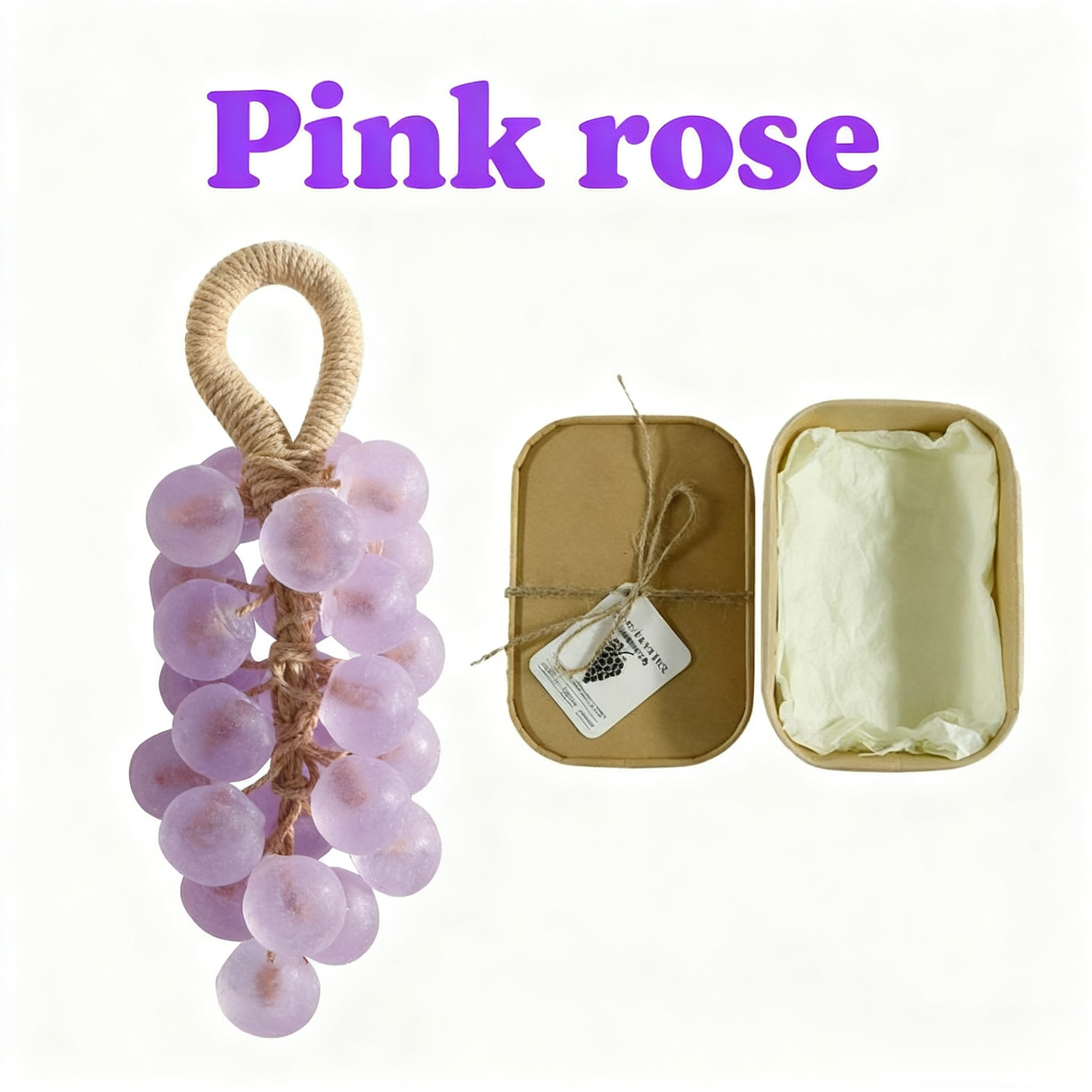 🔥Hot Sale 50% OFF🔥Personalized Original Handmade Crystal Grape Soap Gentle Cleansing Soap (Single string: 25 pieces)