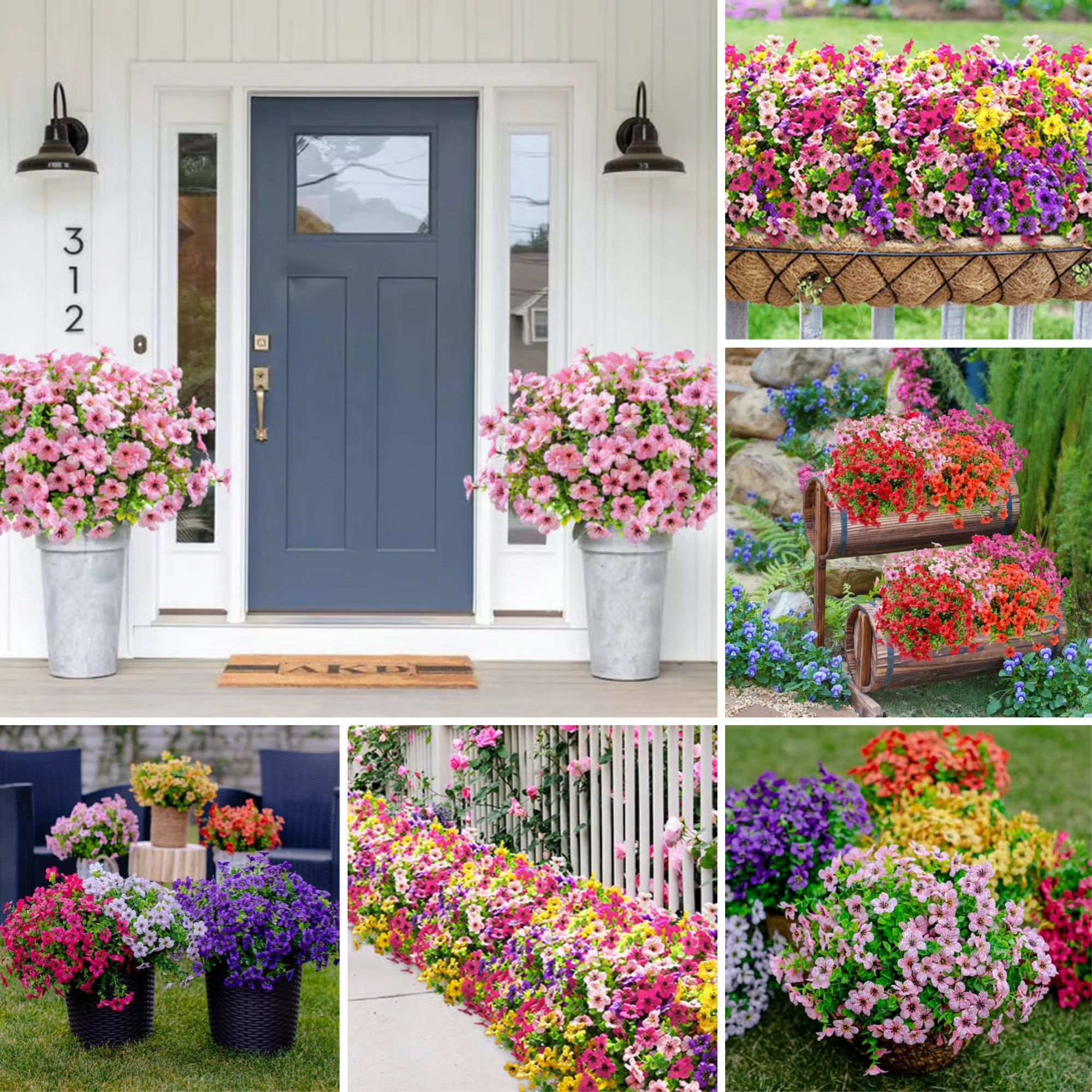 🔥$9.97 On Sale Today Only 🌺Rainproof Lifelike Artificial Flowers With UV-Shield Coating💐