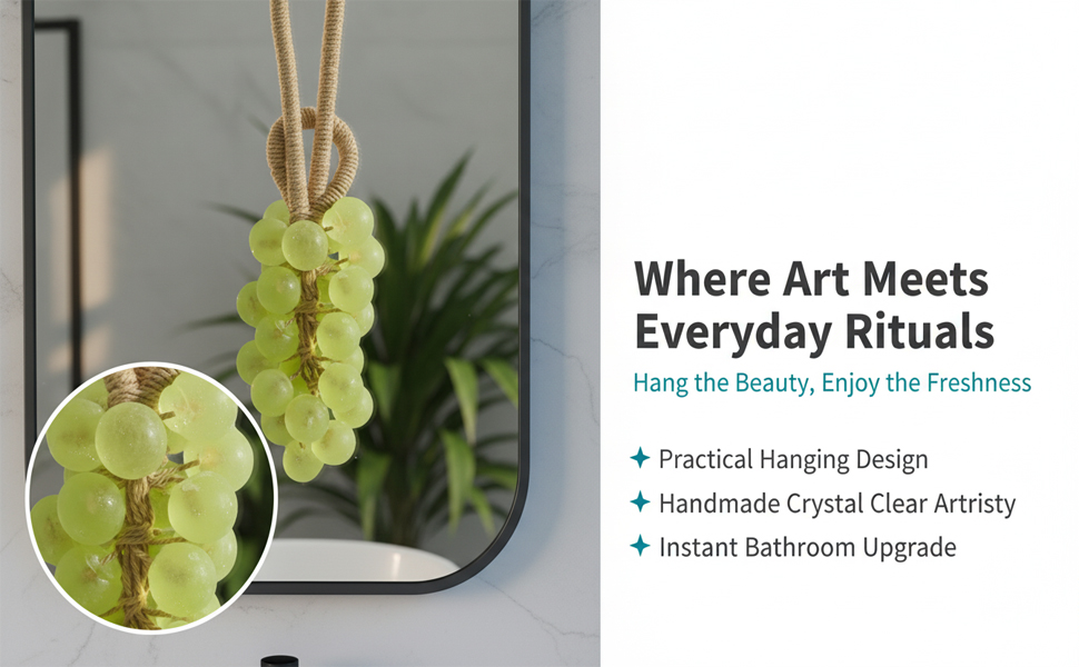 🍇 Handmade Crystal Grape Soap – 53% OFF | Gentle & Safe for Mature Skin