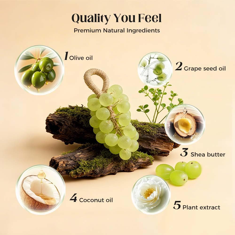 🍇 Handmade Crystal Grape Soap – 53% OFF | Gentle & Safe for Mature Skin