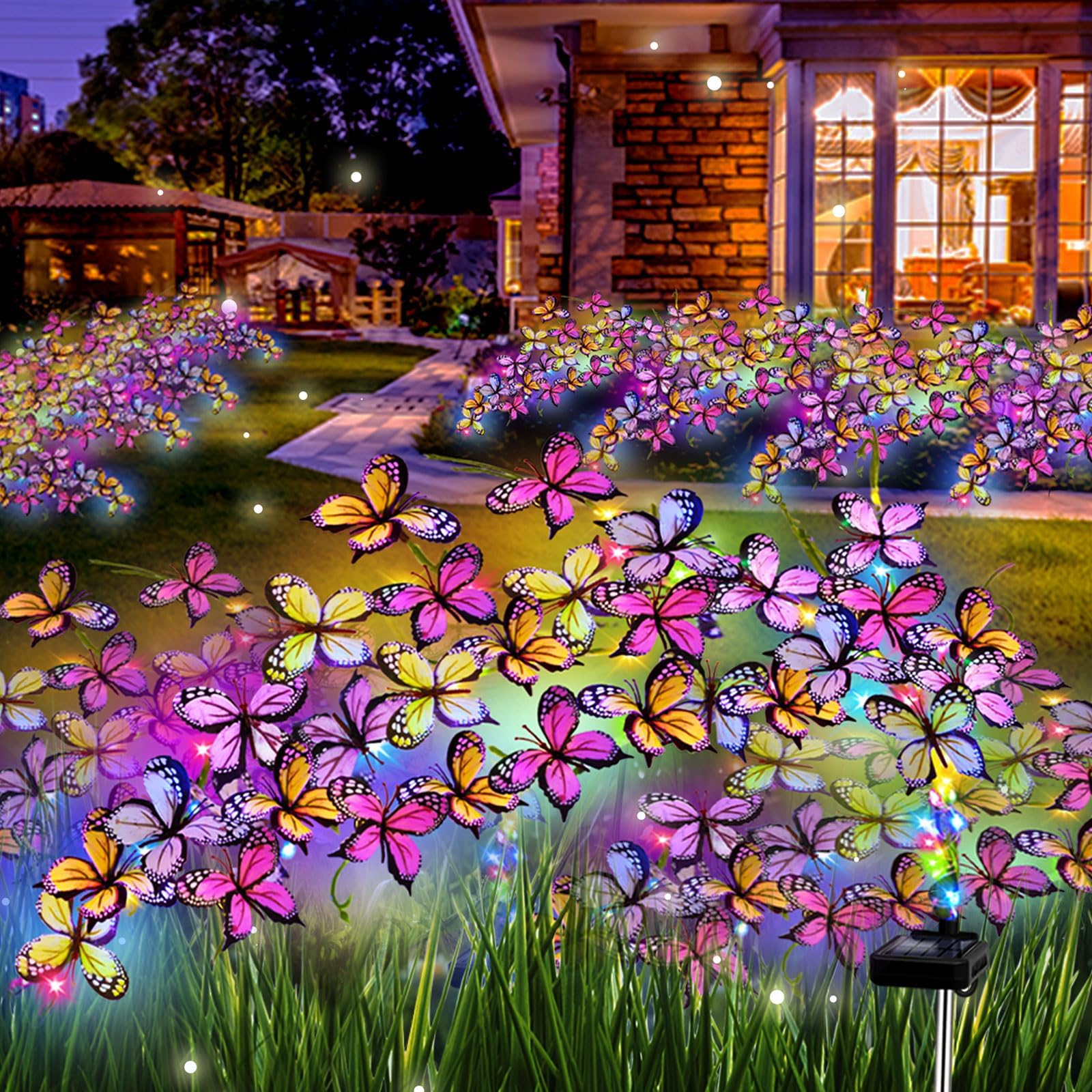 💐2025 Spring Hot Sale🦋Solar Outdoor Butterfly Lights✨