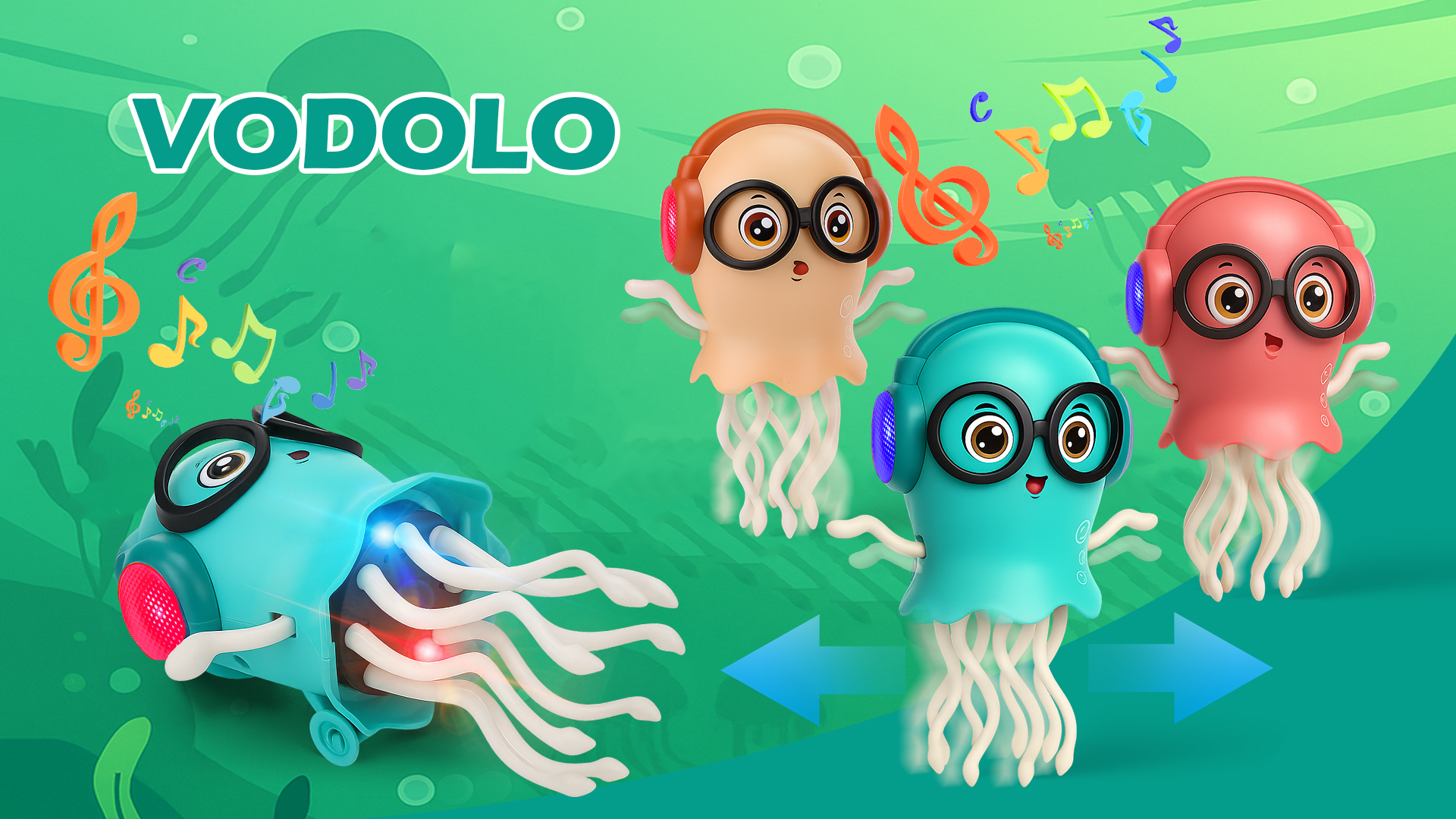 Magic Dancing Octopus & Magic Electric Dancing Jellyfish Toy