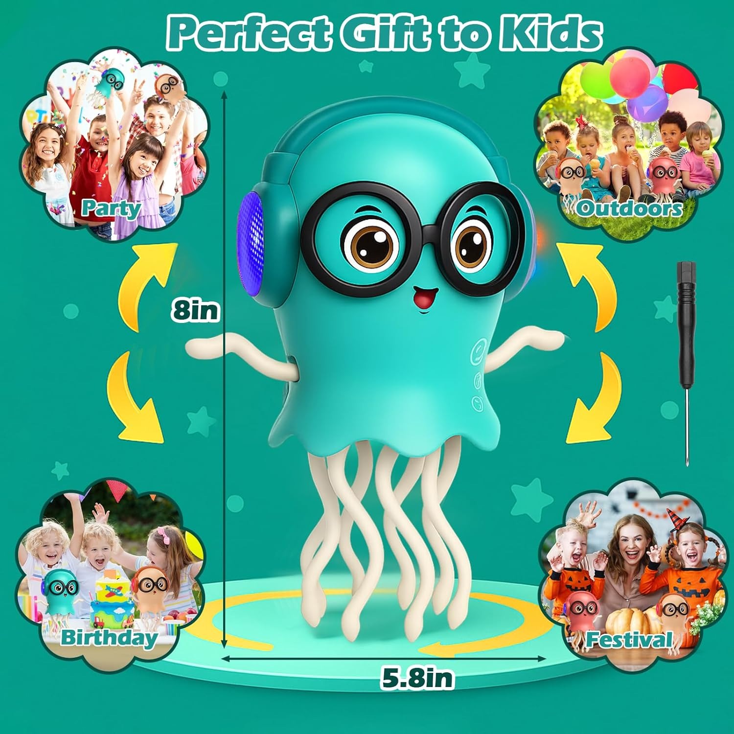 Magic Dancing Octopus & Magic Electric Dancing Jellyfish Toy