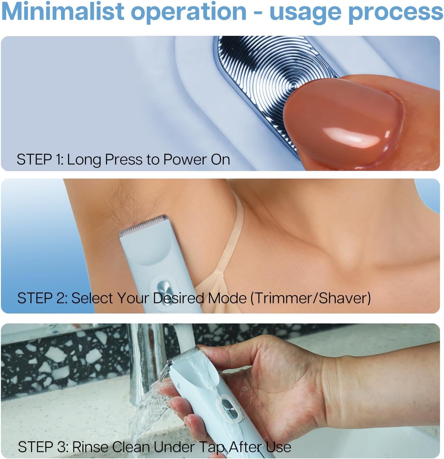 2-in-1 Painless Bikini Hair Trimmer