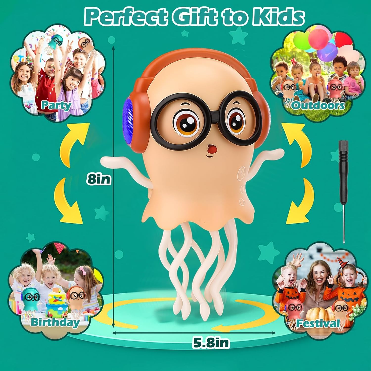 Magic Dancing Octopus & Magic Electric Dancing Jellyfish Toy