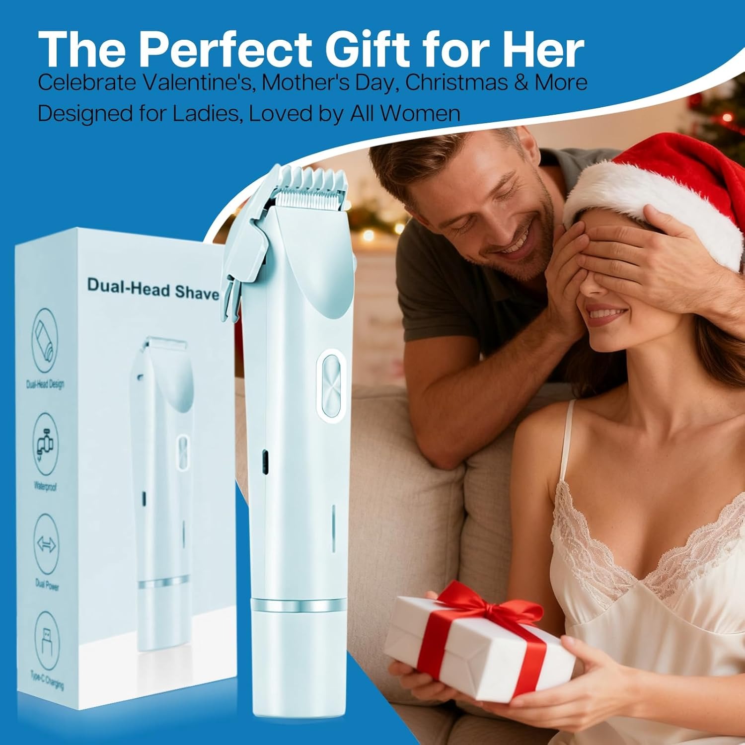 2-in-1 Painless Bikini Hair Trimmer